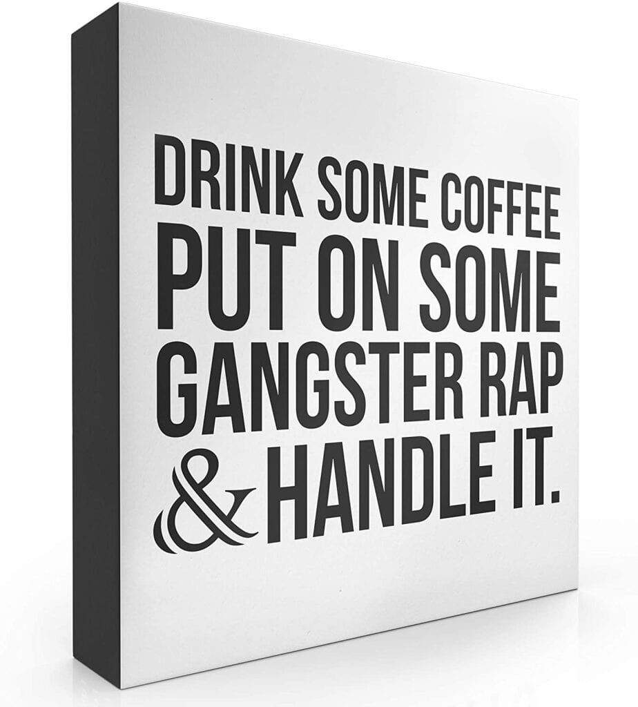 Cloffice Decor Ideas: A motivational sign for your home office
