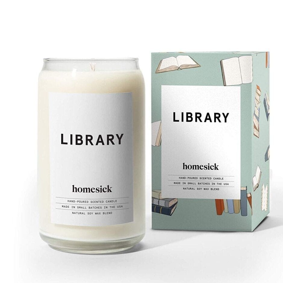 Library Candle from homesick | Gifts for Book Lovers: The Ultimate Guide
