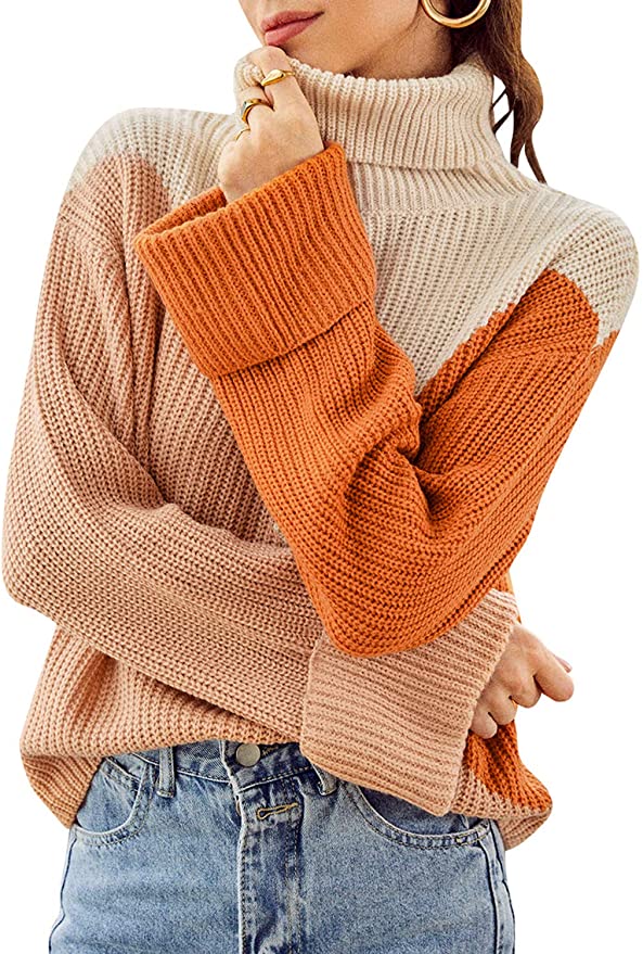 Color Block Knit Sweater | The Best Fall Sweaters Available on Prime Wardrobe