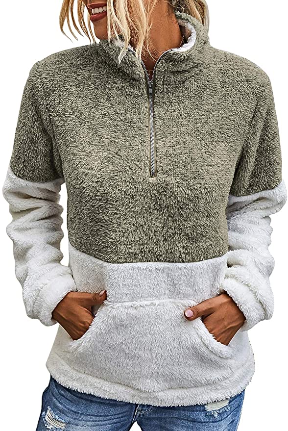 Sherpa Pullover Sweater | The Best Fall Sweaters Available on Prime Wardrobe