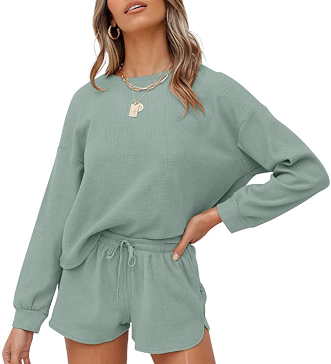 Long Sleeve Short Pajama Set | 20+ Cute & Comfy Pajama Sets You Need To Own | Basic Housewife