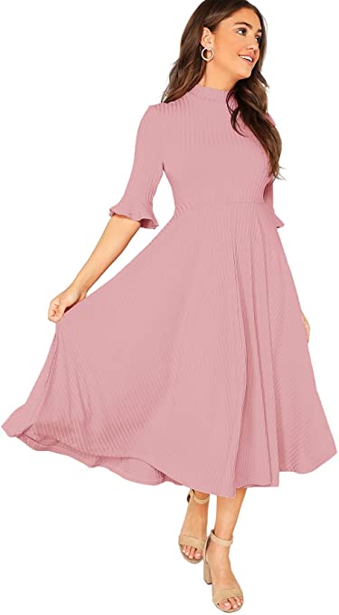 Midi Dress to Wear To A Wedding | Basic Housewife 