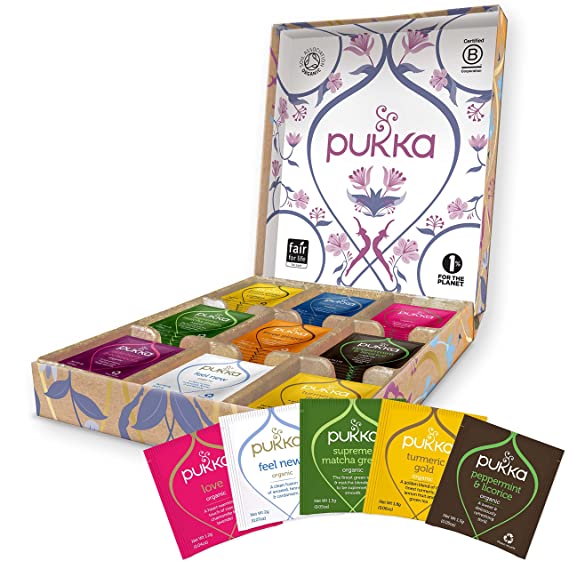 Pukka Herbal Tea Sampler | 25+ Small Gift Ideas for Friends Under $25 | Basic Housewife