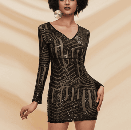 Long Sleeve New Years Eve Dresses