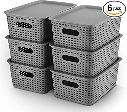 Plastic Storage Baskets | Must-Have Bathroom Organization Solutions To Tidy Up Your Home | Basic Housewife