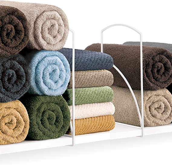 Shelf Dividers | Must-Have Bathroom Organization Solutions To Tidy Up Your Home | Basic Housewife