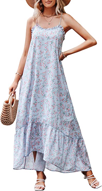 Low Ruffle Maxi Dress |