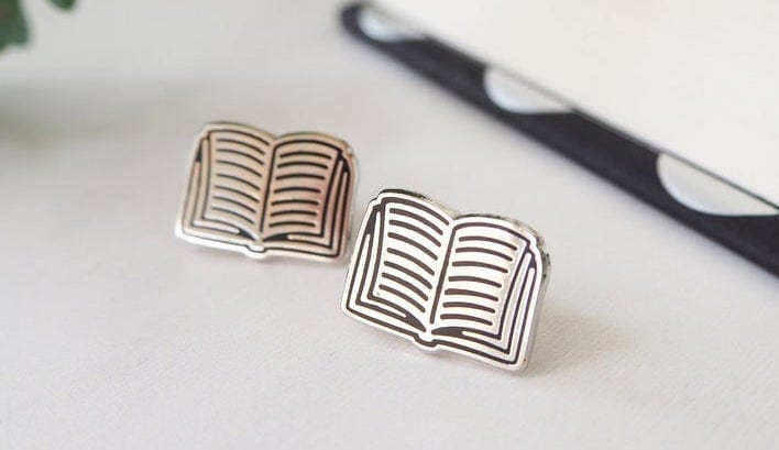 Book Stud Earrings | Gifts for Book Lovers: The Ultimate Guide