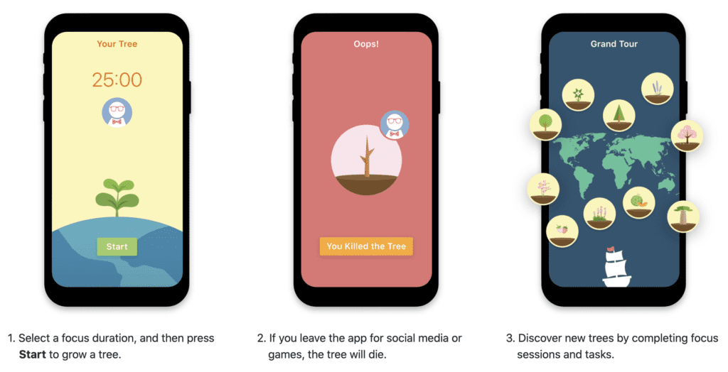 Flora - A Focus Timer and Habit Tracking App  | Must-Have Work From Home Essentials
