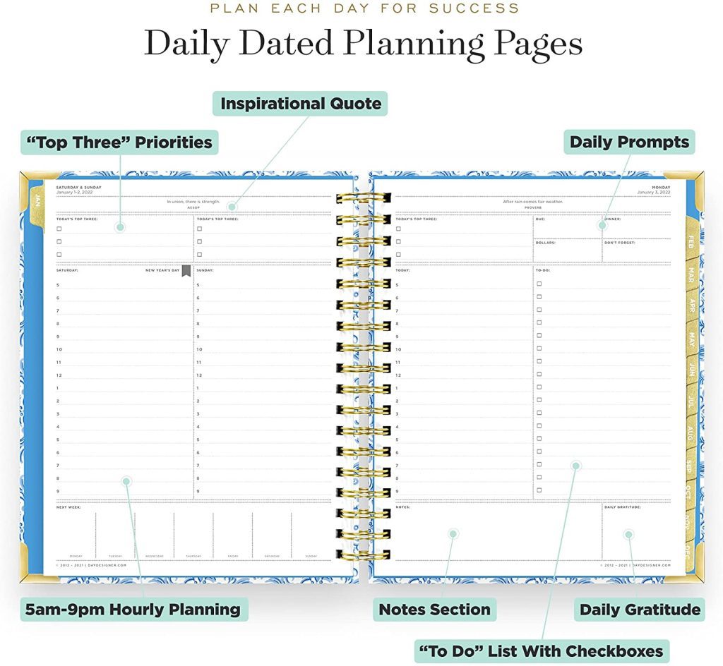 Day Designer | The Best Productivity Planners Guaranteed To Get Your Life Organized | Basic Housewife