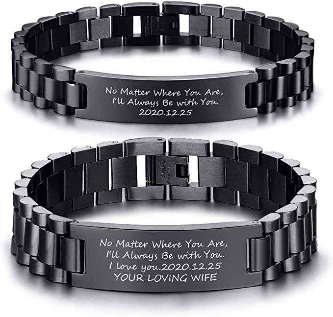 Personalized Link Bracelet | Romantic Gift Ideas To Give Your Partner | Basic Housewife
