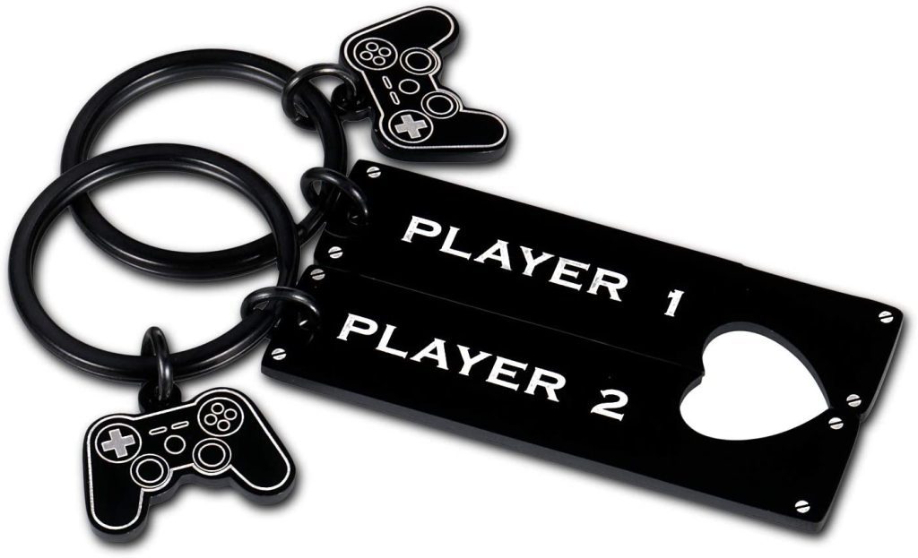 Player 1 & Player 2 Keychain | Romantic Gift Ideas To Give Your Partner | Basic Housewife