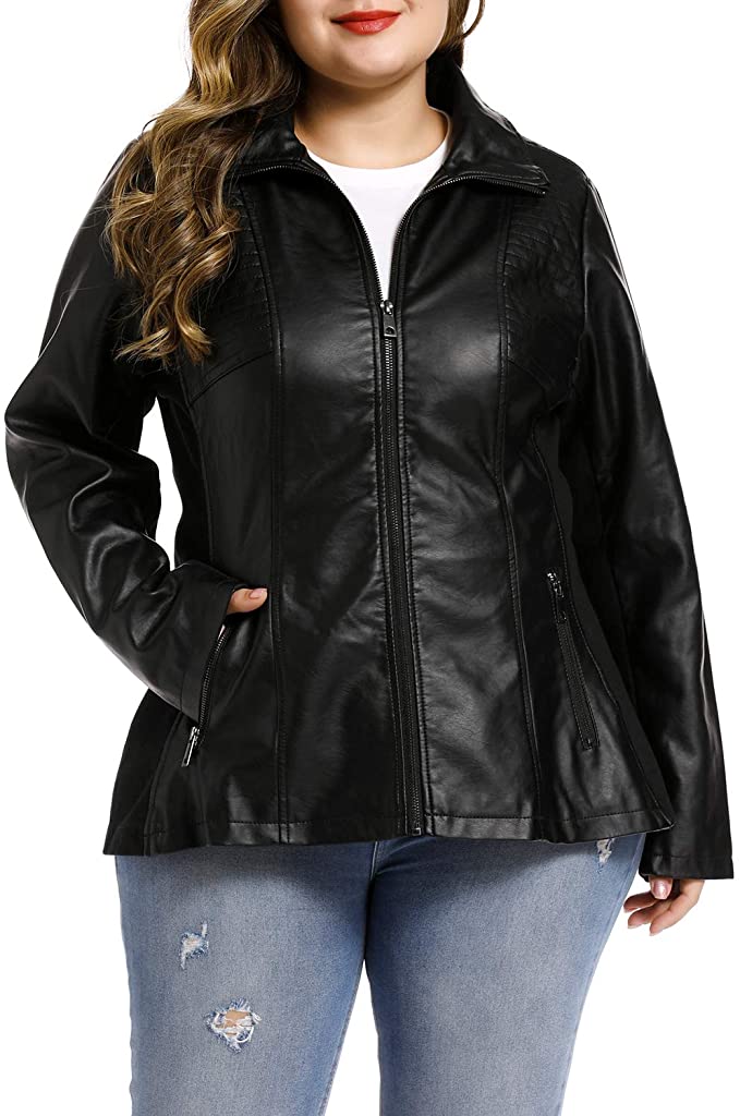 Faux Moto Leather Jacket | The Best Lightweight Spring Jackets on Amazon That You Need To Own | Basic Housewife