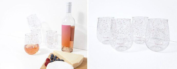 ban.do Stemless Acrylic Wine Glass Set of 4 ($48 Value)