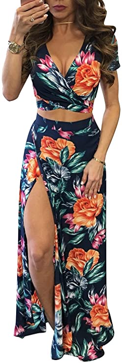 Floral Side Slit Dress | Affordable Beach Vacation Dresses For Your Next Getaway | Basic Housewife