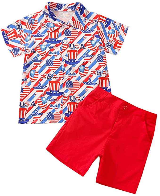 Button-Down Set | Fourth of July Clothes for Babies