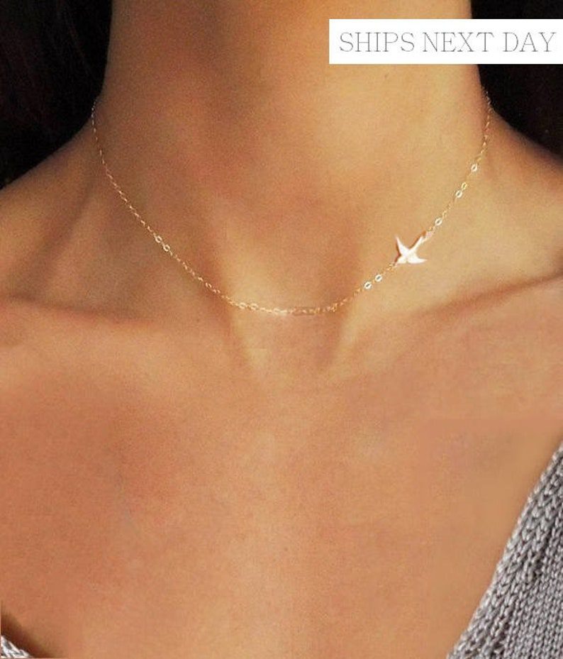 Dainty Bird Necklace | 25+ Small Gift Ideas for Friends Under $25 | Basic Housewife