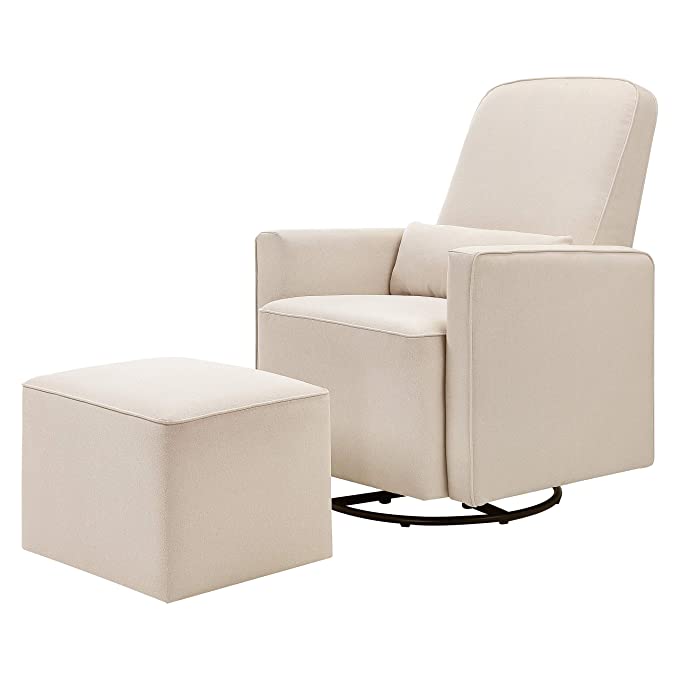 DaVinci Olive Swivel Glider with Ottoman | The 20 Best Nursery Chairs | Nursery Decor | Basic Housewife